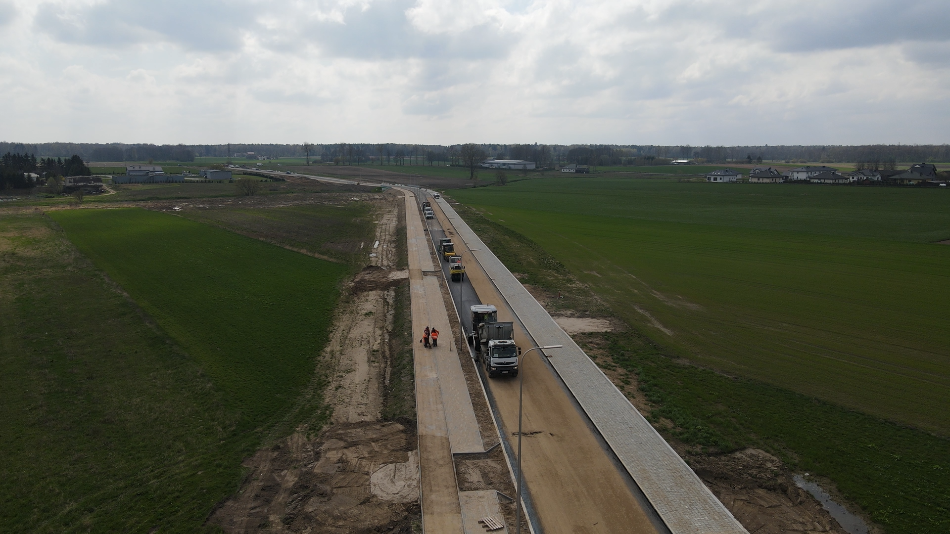 Realizacja drogi – widok z drona